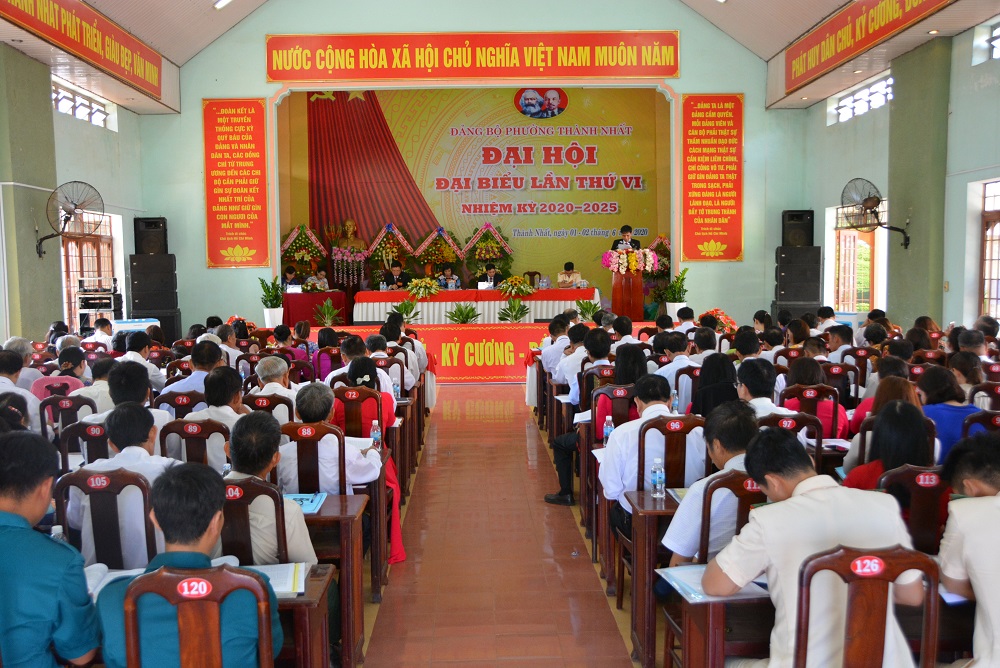 Đại hội Đại biểu Đảng bộ phường Thành Nhất lần thứ VI, nhiệm kỳ 2020 - 2025